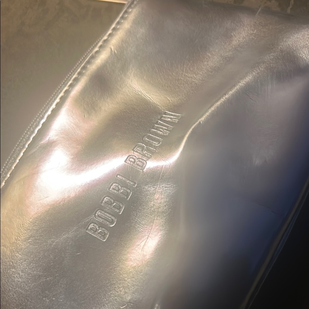 Bobbi Brown Metallic Silver Pouch